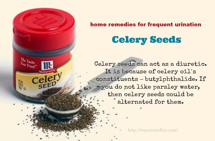 home remedies for frequent urination - celery seeds