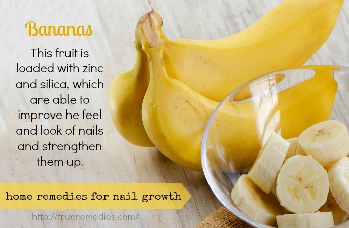 home remedies for nail growth - bananas