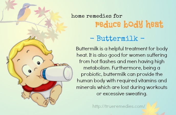 home remedies to reduce body heat-buttermilk