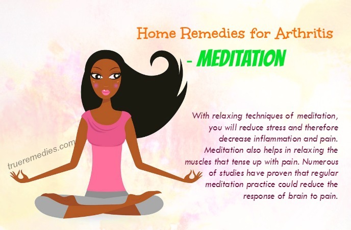 home remedies for arthritis - meditation