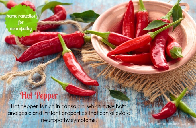 home remedies for neuropathy - hot pepper