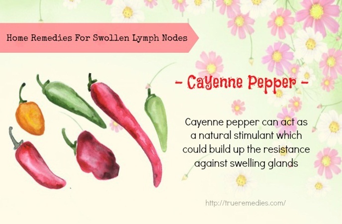 home remedies for swollen lymph nodes - cayenne pepper