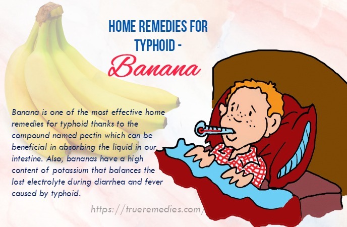 home remedies for typhoid - banana