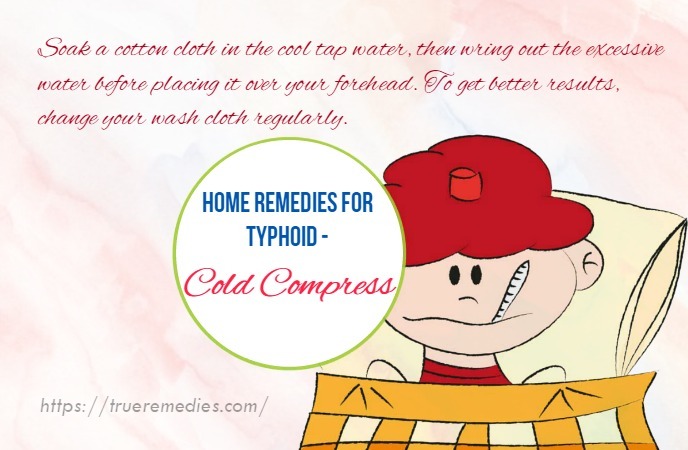 home remedies for typhoid - cold compress