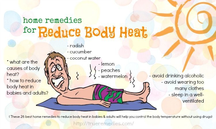 home remedies to reduce body heat
