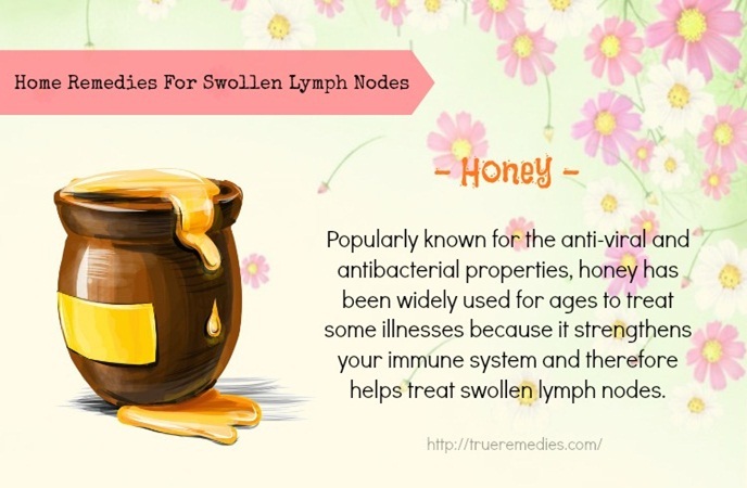 home remedies for swollen lymph nodes-honey