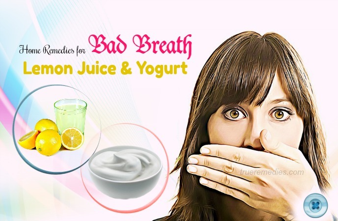 home remedies for bad breath - lemon juice