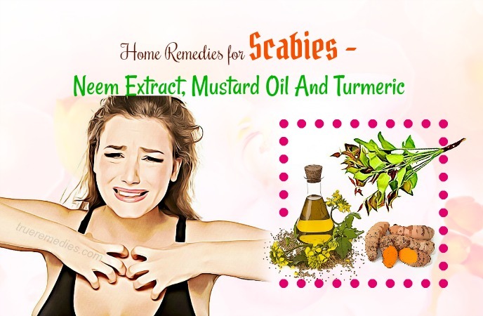 home remedies for scabies - neem extract, mustard oil and turmeric
