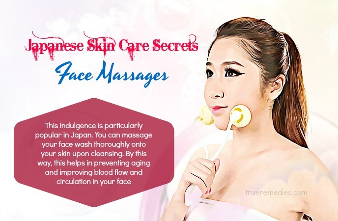 japanese skin care secrets - face massages