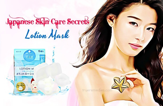 japanese skin care secrets - lotion mask
