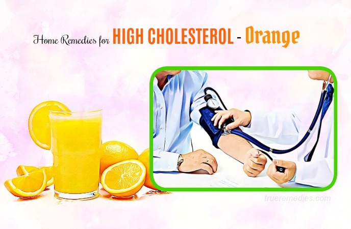 home remedies for high cholesterol - orange