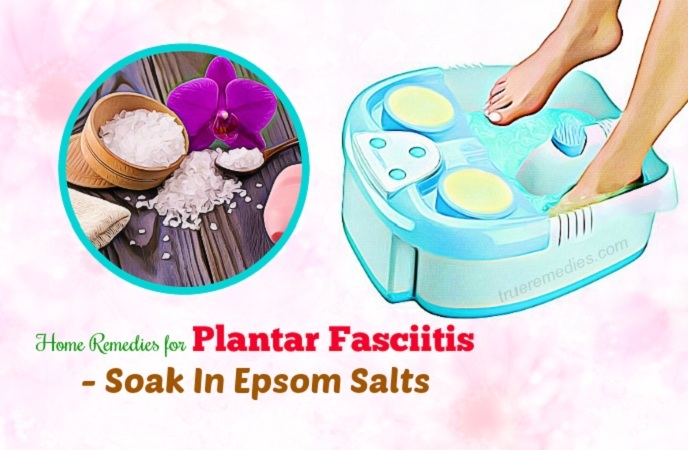 home remedies for plantar fasciitis - soak in epsom salts