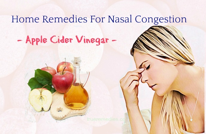 home remedies for nasal congestion- apple cider vinegar
