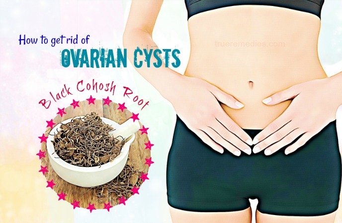 how to get rid of ovarian cysts- black cohosh root