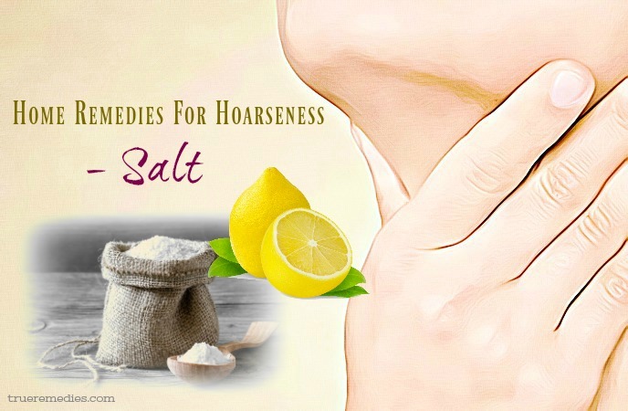 home remedies for hoarseness - salt