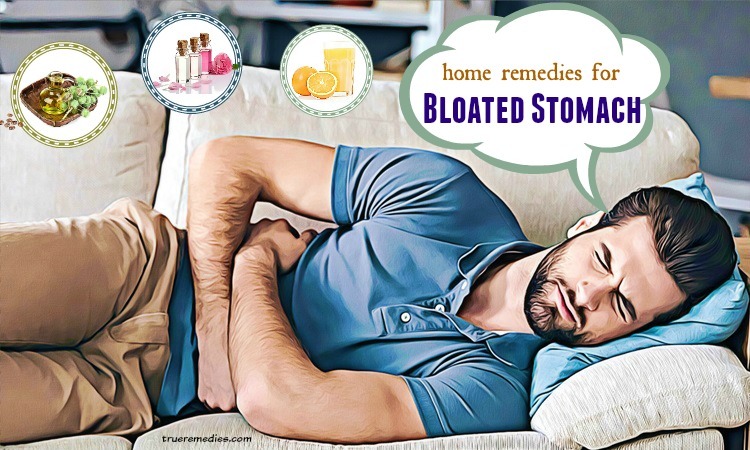 home remedies for bloated stomach pain