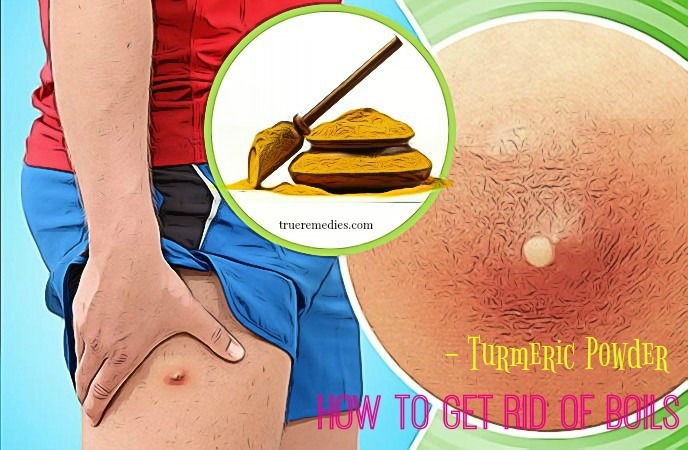 how to get rid of boils - turmeric powder