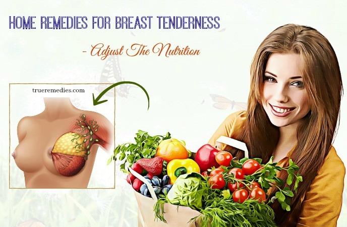 home remedies for breast tenderness - adjust the nutrition