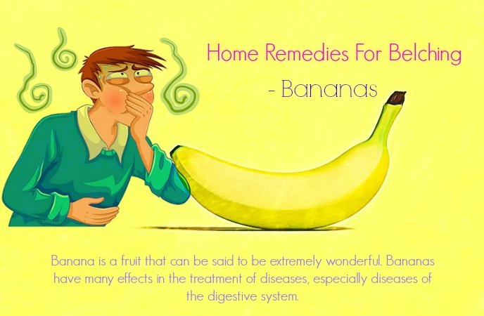 home remedies for belching - bananas