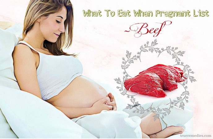 what to eat when pregnant - beef