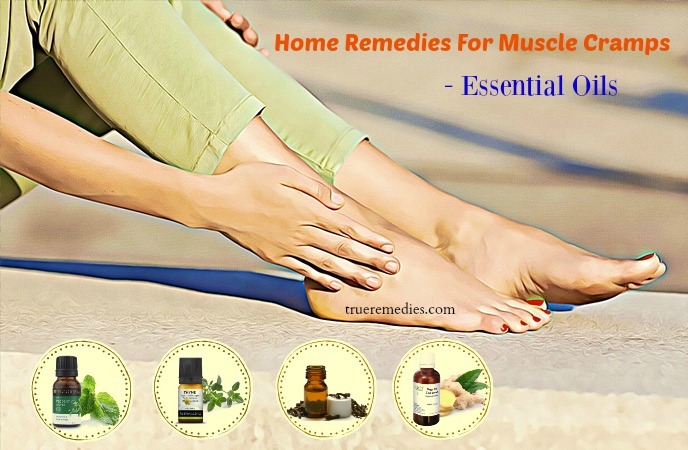 home remedies for muscle cramps - essential oils