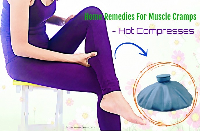 home remedies for muscle cramps - hot compresses