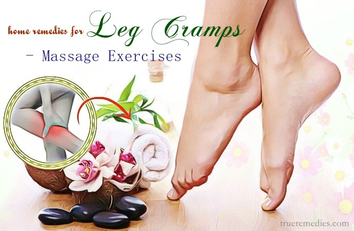 home remedies for leg cramps - massage exercises