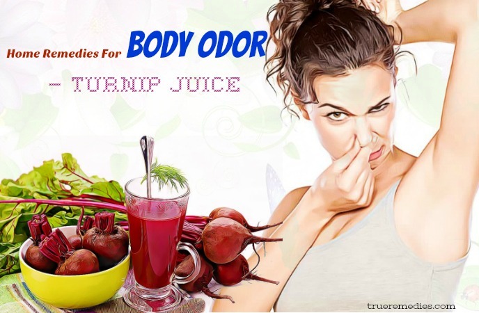 home remedies for body odor - turnip juice