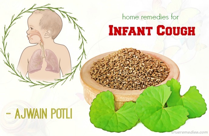 home remedies for infant cough - ajwain potli