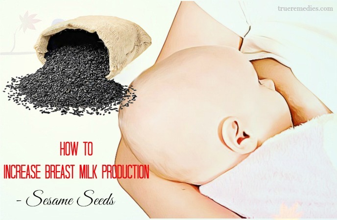 how to increase breast milk production after delivery - sesame seeds