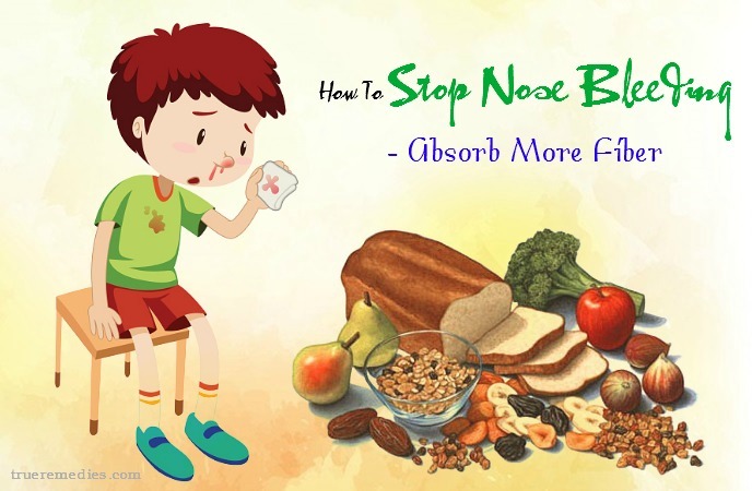 how to stop nose bleeding - absorb more fiber