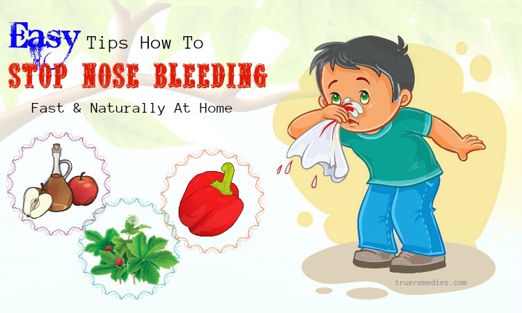 how to stop nose bleeding fast