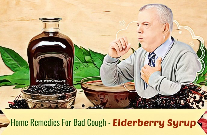 home remedies for bad cough - elderberry syrup