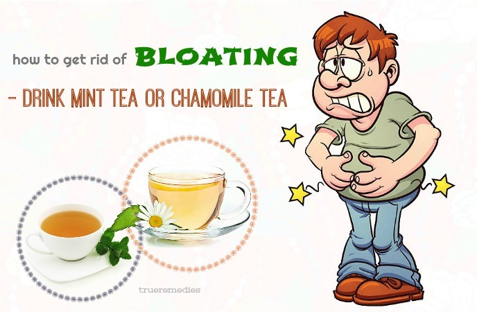 drink mint tea or chamomile tea