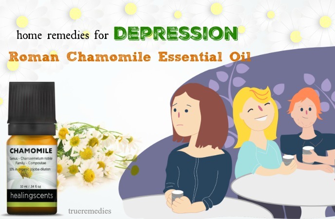 home remedies for depression - roman chamomile essential oil