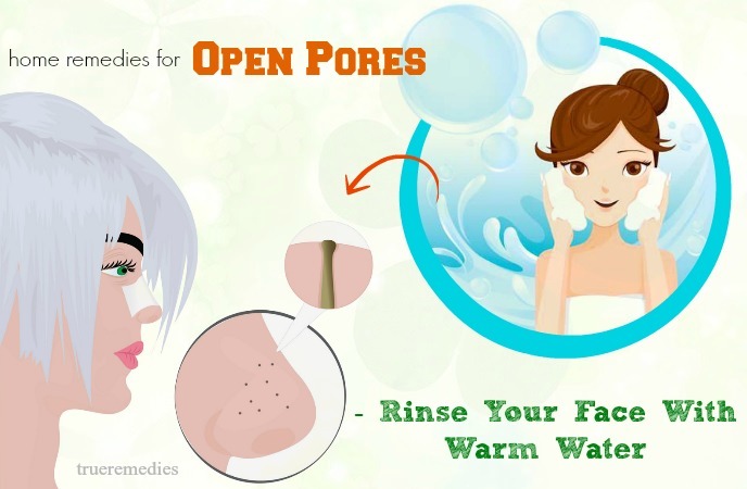 rinse your face with warm water