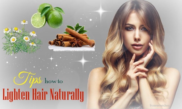how to lighten hair naturally at home