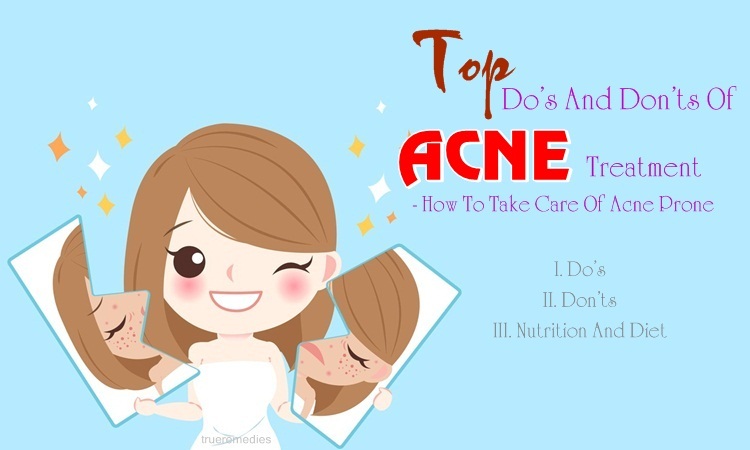 do’s and don’ts of acne treatment