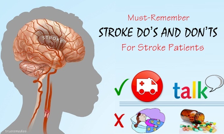 stroke do’s and don’ts for stroke patients